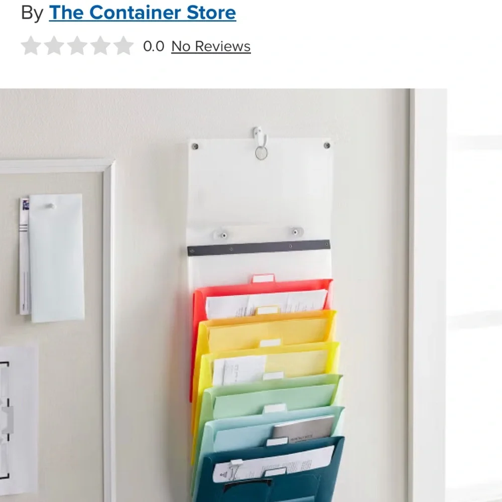 Two 6-pocket Cascading Letter File Totes - The Container Store